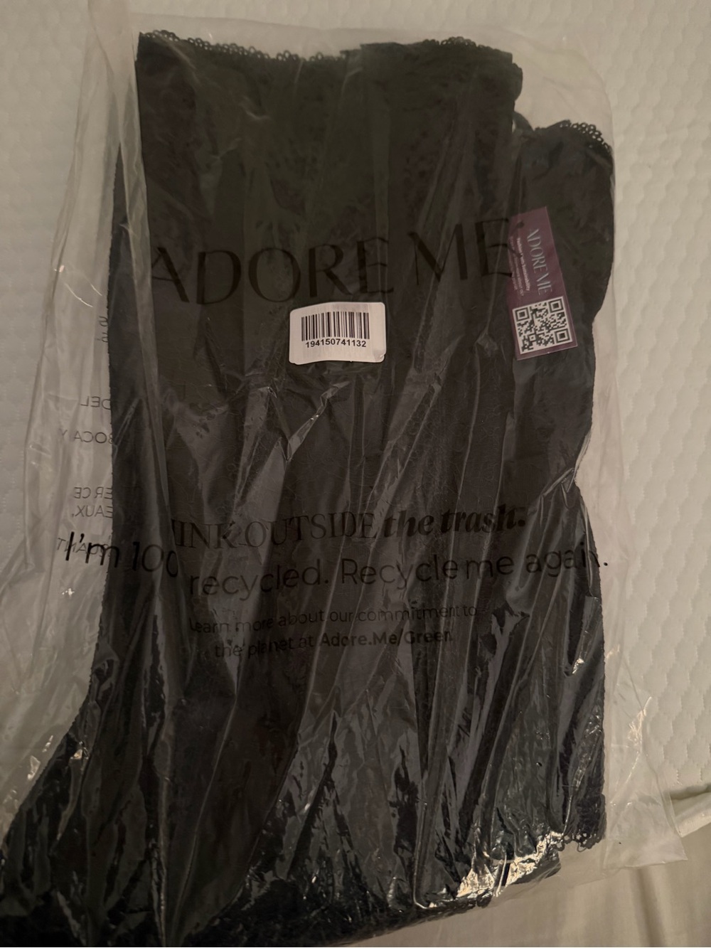 Adore Me Black Lace Up Corset